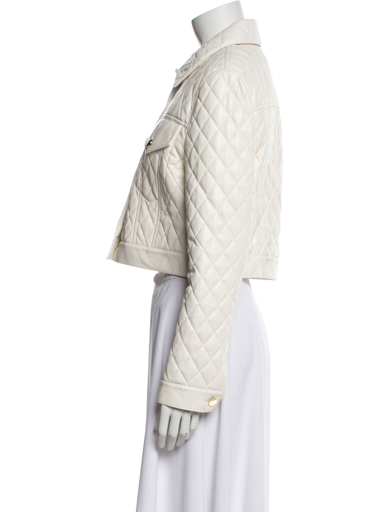 Alice + Olivia Faux Leather Denim Jacket